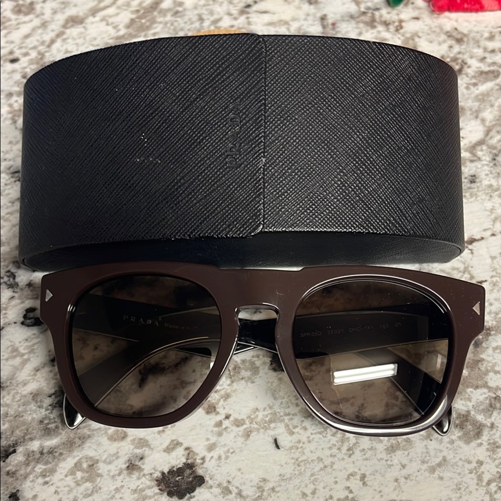 Vintage Prada Brown Sunglasses with Case - Never worn